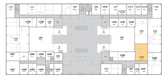 Сдаётся офис, 107.8 м²